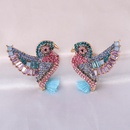 Fashion full diamond peak bird tassel retro animal womens alloy earringspicture7