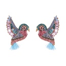 Fashion full diamond peak bird tassel retro animal womens alloy earringspicture11