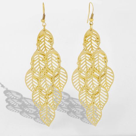 popular fashion long tassel leaf earrings wholesale nihaojewelry's discount tags