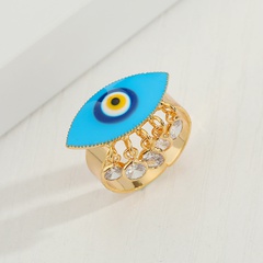 Turkish blue eye  dripping  tassel devil's eye ring wholesale