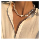 Collar de cadena de clavcula de moda de mujer de perlas en forma coreana al por mayorpicture7