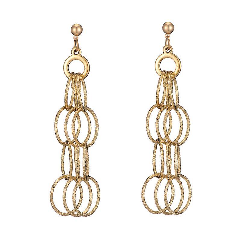 hot selling new exaggerated long earrings geometric round earrings wholesale nihaojewelry