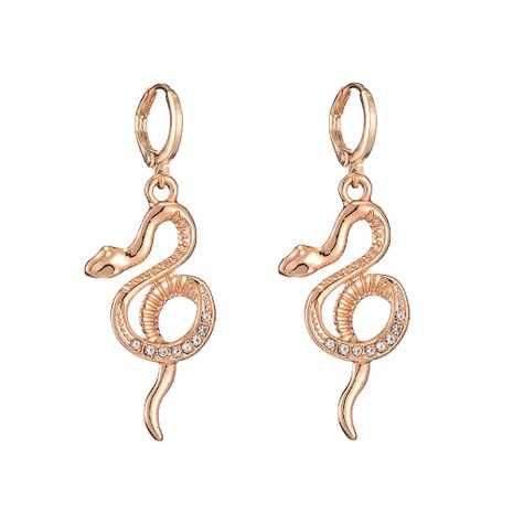 hot selling simple diamond-studded snake earrings wholesale nihaojewelry's discount tags