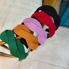 new Korean style cross fabric  simple fashion headband  wholesale