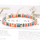 handmade beaded  bohemian beach style color rice bead bracelet for womenpicture9