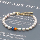 Fashion niche baroque natural freshwater pearl wild rainbow imported Miyuki rice bead braceletpicture14