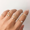 star crescent ring 9 piece set creative retro simple alloy joint ring wholesale niihaojewelrypicture29