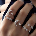 star crescent ring 9 piece set creative retro simple alloy joint ring wholesale niihaojewelrypicture32
