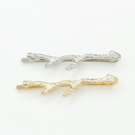 simple mode forêt branche métallique en épingle à cheveux côté clip en gros nihaojewelry NHDP246005's discount tags