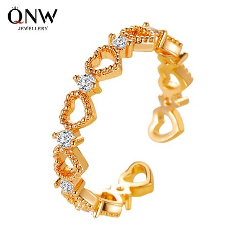 Bague en forme de coeur creuse coréenne en gros nihaojewelry's discount tags