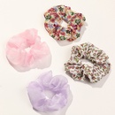 Korea large intestine ring fabric hair scrunchies elastic floral rubber band hair headdress wholesalepicture9