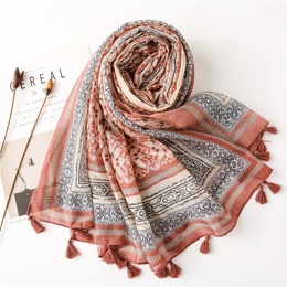 new bohemian cotton and linen sunscreen shawl beach towel geometric silk scarf for womenpicture16