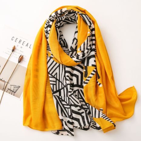 summer sunscreen Korean messy linen office room big shawl dual-use versatile thin cotton linen silk scarf's discount tags