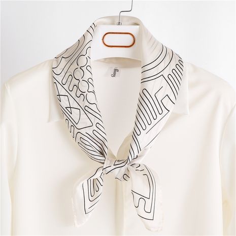 New spring women's all-match thin scarf shawl small square silk scarf's discount tags