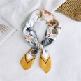 New wild spring scarf to protect the cervical spine Korean thin sunscreen small square silk scarf for womenpicture54