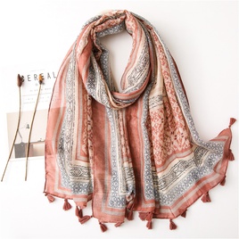 new bohemian cotton and linen sunscreen shawl beach towel geometric silk scarf for womenpicture17