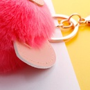 hair ball cute pig hair ball keychain PU fur animal plush keychain bag car pendantpicture35