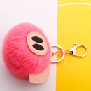 hair ball cute pig hair ball keychain PU fur animal plush keychain bag car pendantpicture37