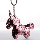 Fish scale sequin keychain doublesided reflective shiny unicorn keychain ladies coin purse pony pendantpicture17