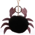 Sequined crab keychain hair ball pendant new pu crab shape bag pendant backpack cartoon ornamentspicture32
