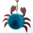 Sequined crab keychain hair ball pendant new pu crab shape bag pendant backpack cartoon ornamentspicture40