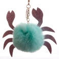 Sequined crab keychain hair ball pendant new pu crab shape bag pendant backpack cartoon ornamentspicture49