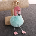 hair ball direct PU flamingo hair ball keychain coin purse car key pendantpicture17