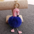 hair ball direct PU flamingo hair ball keychain coin purse car key pendantpicture18