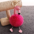 hair ball direct PU flamingo hair ball keychain coin purse car key pendantpicture22