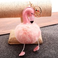 hair ball direct PU flamingo hair ball keychain coin purse car key pendantpicture29