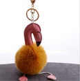 hair ball direct PU flamingo hair ball keychain coin purse car key pendantpicture36
