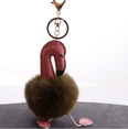 hair ball direct PU flamingo hair ball keychain coin purse car key pendantpicture37