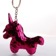Fish scale sequin keychain doublesided reflective shiny unicorn keychain ladies coin purse pony pendantpicture20