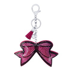 Creative New Korean Velvet Diamond Keychain Pendant Tassel Bag Ornaments wholesale