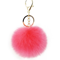 Fashion rabbit fox 10CM artificial mobile phone handbag pendant fur ball keychain