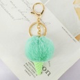 New 5cm Rex Rabbit Fur Straw Ball Cone alloy Bag Key Pendant Keychainpicture46