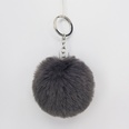 Moda 8CM Rex Rabbit Hair Ball Faux Fur Short Hair Bag Llavero colgante al por mayorpicture37