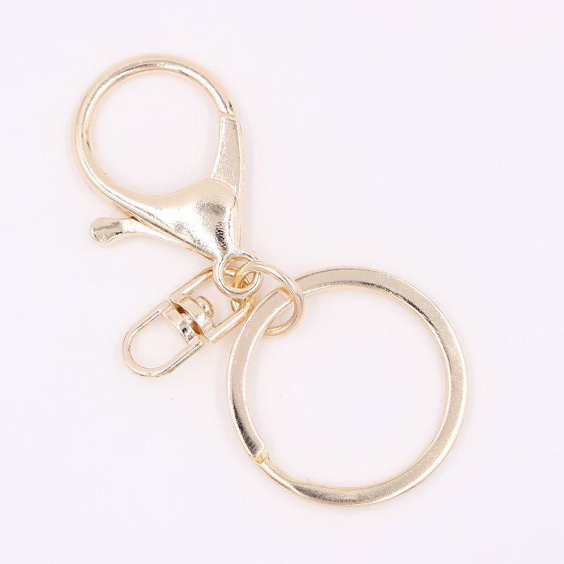 Fashion alloy keychain lobster clasp chain key ring threepiece jewelry accessories