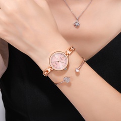 Trendy Fashion Korean Small Strap Water Diamond Girls Student Bracelet Small Dial Watch