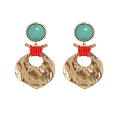 fashion geometric metal retro handmade wild women's earrings jewelry