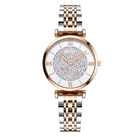 Relojes de pulsera más vendidos, reloj de cuarzo con esfera gypsophila con incrustaciones de diamantes de todo fósforo al por mayor's discount tags
