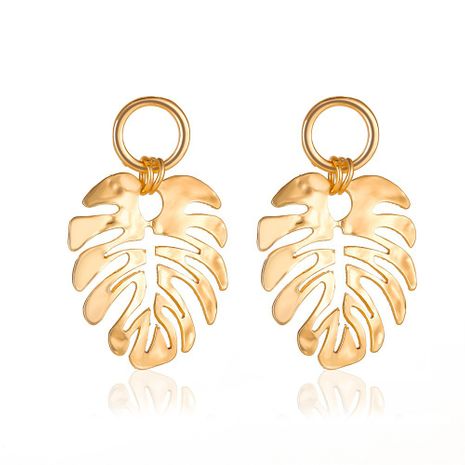 new fashion metal plantain leaf earrings retro leaf earrings wholesale's discount tags