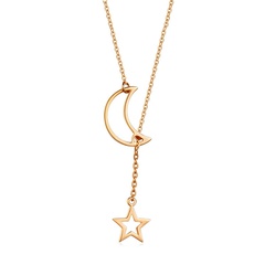 new sexy star moon simple wild ladies clavicle chain wholesale