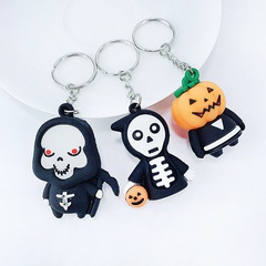 caoutchouc souple Halloween festival fantôme fille sac ornements de voiture jouets pour enfants porte-clés pendentif
