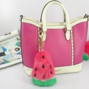 New rabbit fur fruit watermelon plush faux fur ball keychain pendant bag accessoriespicture10