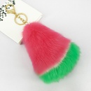 New rabbit fur fruit watermelon plush faux fur ball keychain pendant bag accessoriespicture12