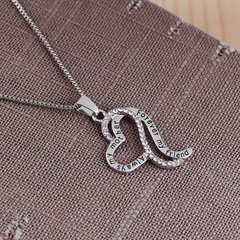 nouveau collier de cadeau de fête des mères simple multicouche amour accessoires de chaîne de pull