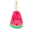New rabbit fur fruit watermelon plush faux fur ball keychain pendant bag accessoriespicture14