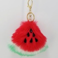 New rabbit fur fruit watermelon plush faux fur ball keychain pendant bag accessoriespicture16