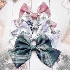 girl lattice oversized bow hairpin top clip handmade hair accessories wholesale